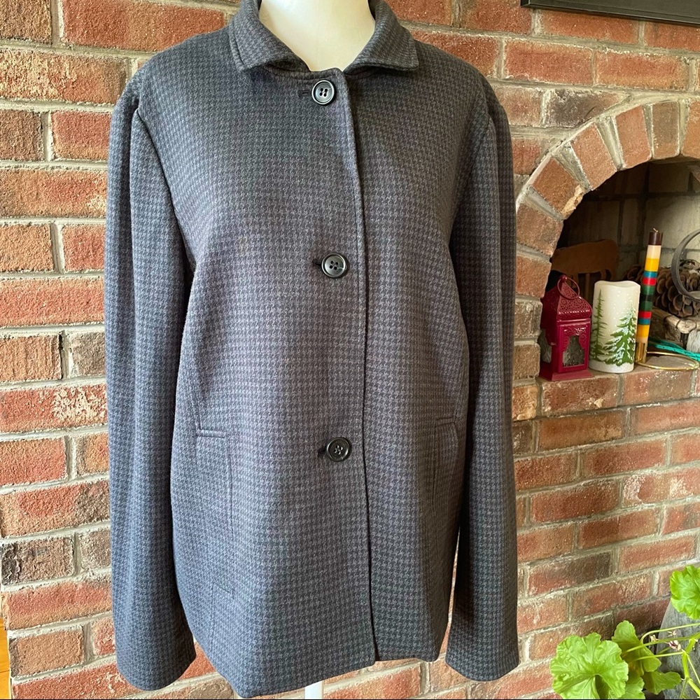 Talbots Houndstooth Blazer
